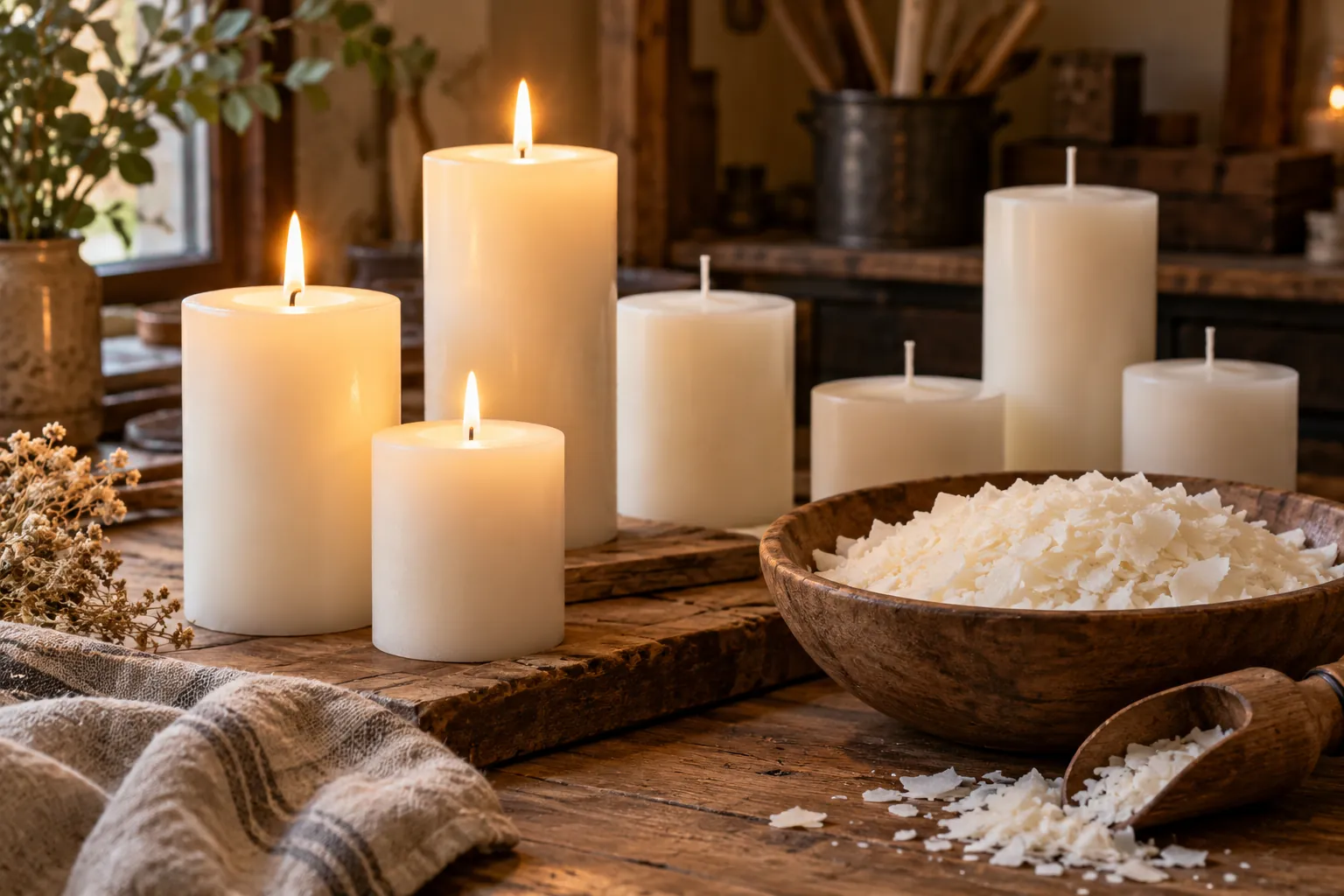 Candles and wax blends